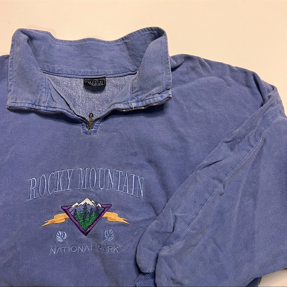 rocky mountain 1/4 zip sweatshirt
